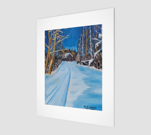 Tack Shop in the Snow - Art Print