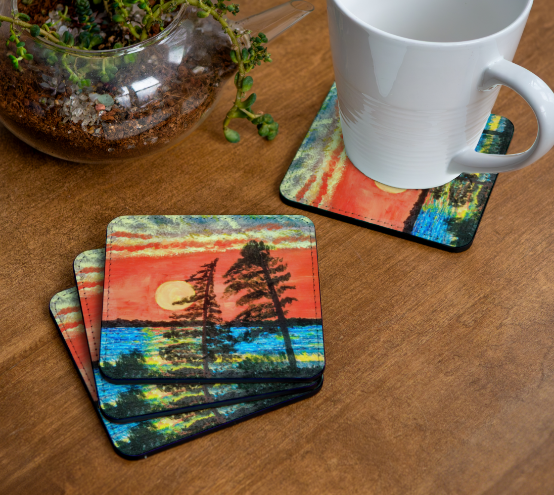 Sunset on Bootlegger's Bay - Coasters