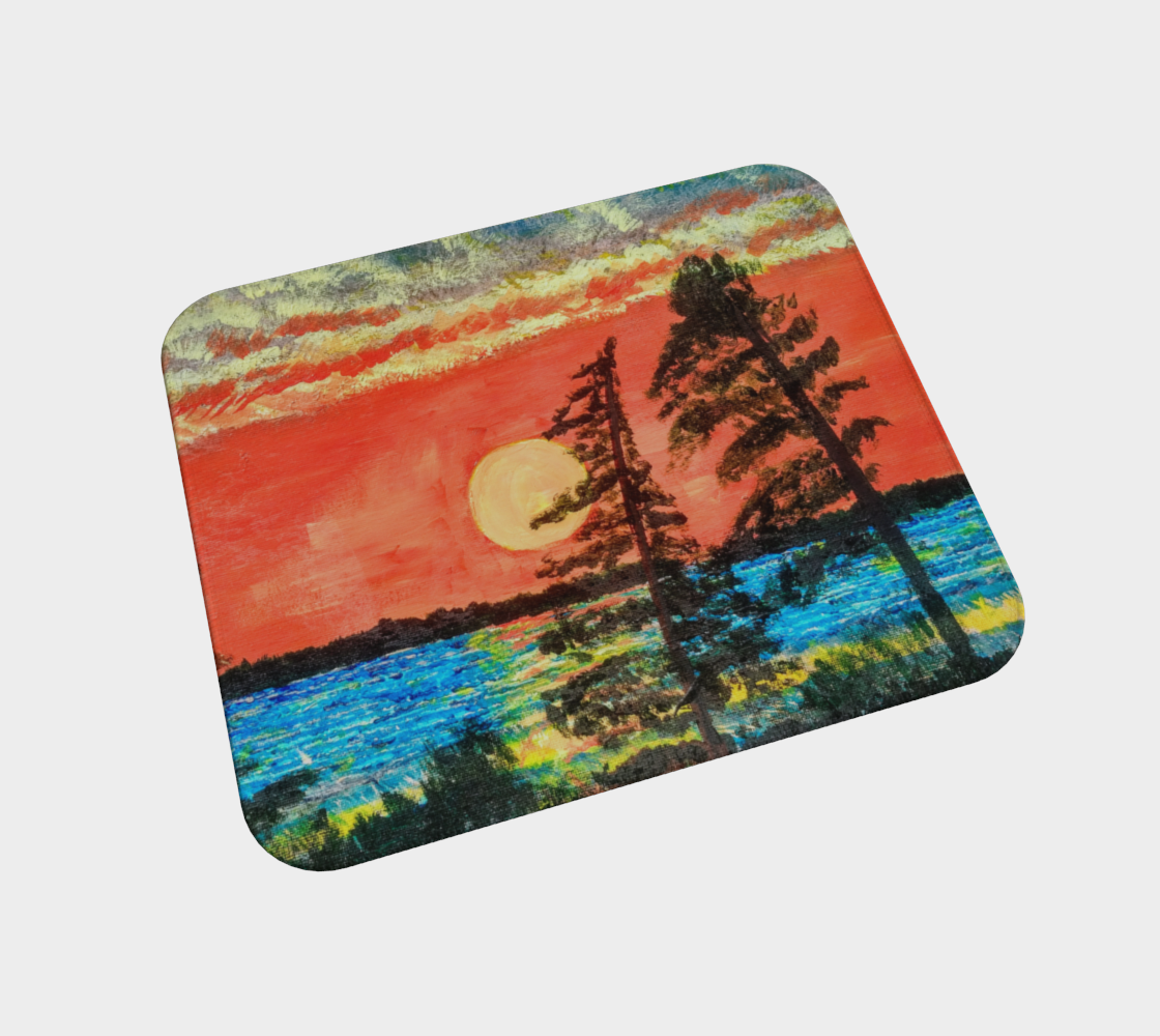 Sunset on Bootlegger's Bay Desk Mat