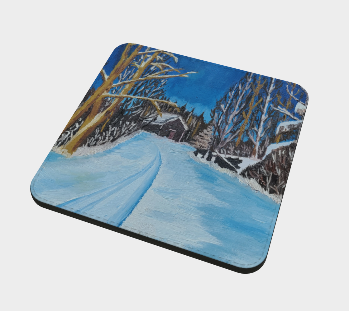 Tack Shop in the Snow - Coasters