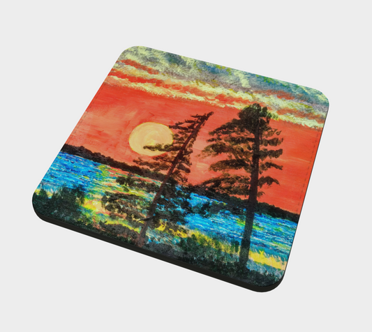 Sunset on Bootlegger's Bay - Coasters